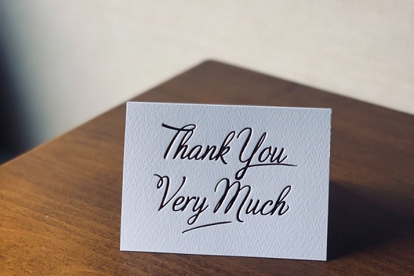 Sympathy Thank You Note