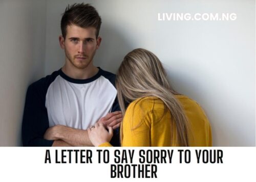 A Letter to Say Sorry to Your Brother