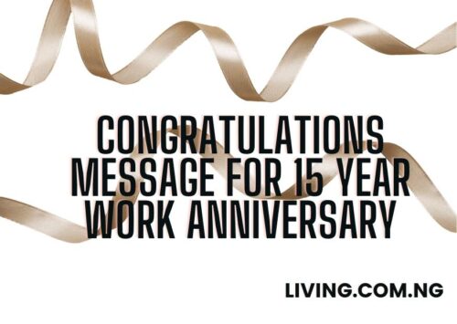 Congratulations Message for 15 Year Work Anniversary