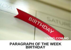 Paragraph of the Week Birthday