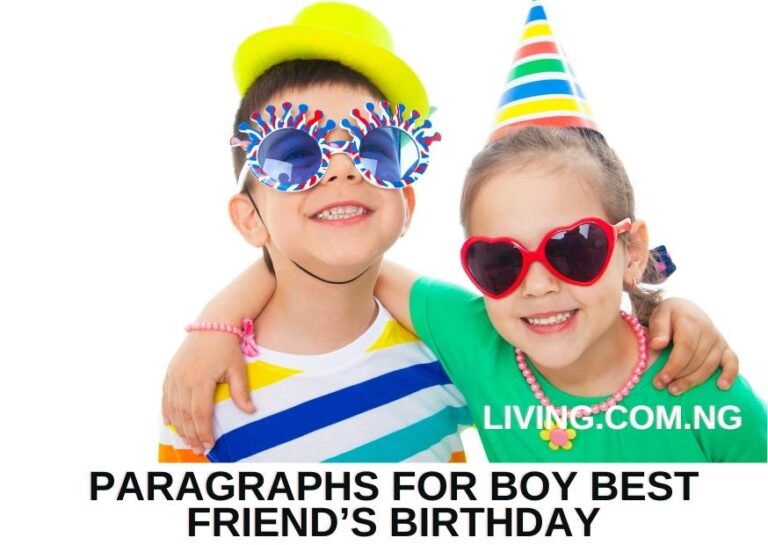 Paragraphs for Boy Best Friends Birthday